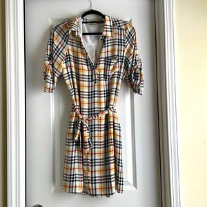 Plaid Shirt Dress